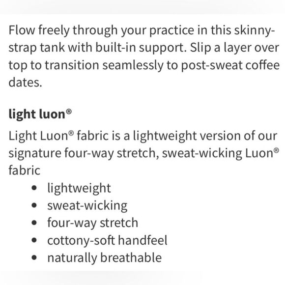 Lululemon Power Pose Tank Light Support For A/B Cup Porcelain Pink - Picture 5 of 13
